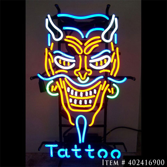 Tattoo Neon Signs - Choose Style & Size Or Let Us Create a Custom Tattoo Sign For You