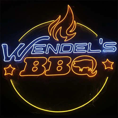 Wendels BBQ Custom Business Sign