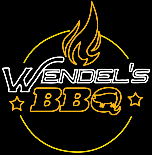 Custom "Wendell's BBQ" neon sign