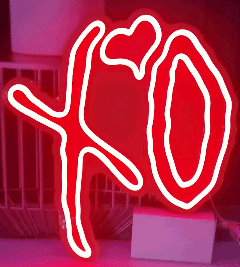 XO Heart Neon Sign