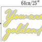 You are golden! neon sign mockup